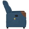vidaXL Massagesessel Blau Stoff