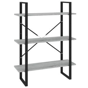 vidaXL B&uuml;cherregal Grau Sonoma 80x30x105 cm Holzwerkstoff