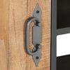 vidaXL TV-Schrank 110x30x49 cm Altholz Massiv