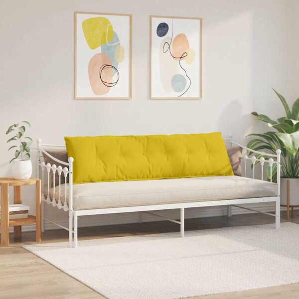 vidaXL R&uuml;ckenkissen Gelb 180 x 50 cm Cordstoff