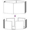 vidaXL Pflanzk&uuml;bel Rostig 138x120x45 cm Cortenstahl