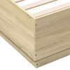 vidaXL Bettgestell Sonoma-Eiche 160x200 cm Holzwerkstoff