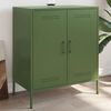 vidaXL Sideboard Olivgr&uuml;n 68x39x79 cm Stahl