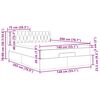 vidaXL Ottoman-Bett mit Matratze Dunkelbraun 140x200 cm Stoff
