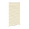 vidaXL Plissee Creme 80x100 cm Stoffbreite 79,4 cm Polyester