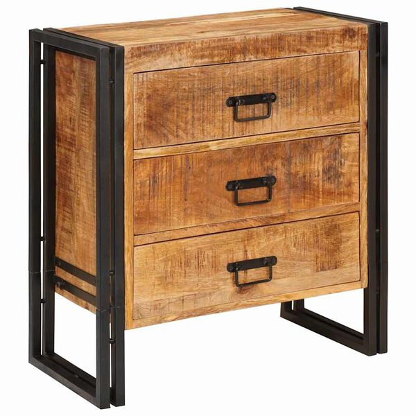 vidaXL Sideboard mit Schubladen Braun 66 x 33 x 70 cm Massivholz Mango