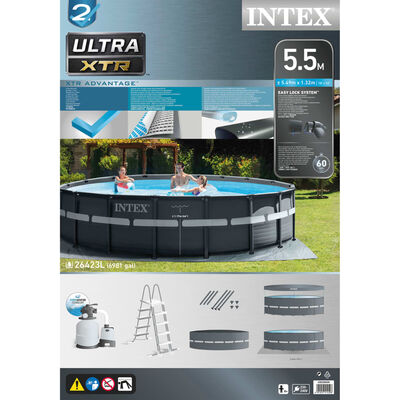 Intex Ultra XTR Frame-Pool 549x132 cm mit Sandfilterpumpe