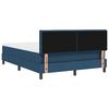 vidaXL Boxspringbett mit Matratze mit Matratze Blau 140 x 190 cm Stoff