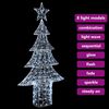 vidaXL Weihnachtsbaum mit 240 LEDs Kaltwei&szlig; 180 cm Acryl