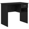 vidaXL Schreibtisch Schwarz Eichen-Optik Holzwerkstoff 90 x 49 x 75 cm