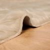 vidaXL Kunstschaffell Teppich Tafalla Beige 160 x 160 cm Polyester