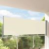 vidaXL Ausziehbare Seitenmarkise 120x300 cm Creme
