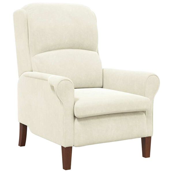 vidaXL Sessel Creme 76 x 94 x 102 cm Samt