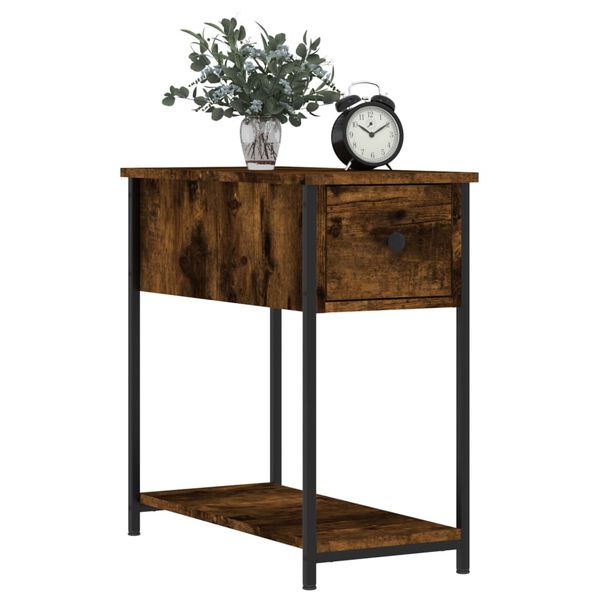 vidaXL Nachttische 2 Stk. R&auml;uchereiche 30x60x60 cm Holzwerkstoff