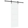 vidaXL Schiebet&uuml;r ORKDAL Wei&szlig; 73,5 x 211 cm Massives Kiefernholz