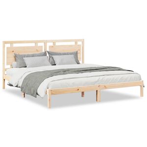 vidaXL Massivholzbett Extra Lang ohne Matratze 200x220 cm