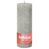 Bolsius Rustikale Stumpenkerzen Shine 4 Stk. 190x68 mm Sandgrau