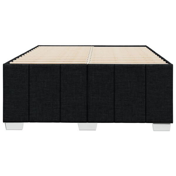vidaXL Bettgestell ohne Matratze Schwarz 120x200 cm Stoff