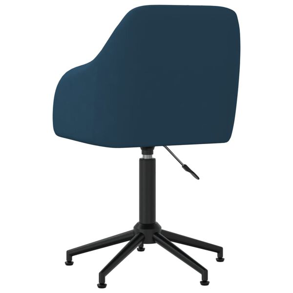 vidaXL Esszimmerstuhl Drehbar Blau Samt