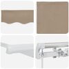 vidaXL Einziehbare Markise Beige 600 x 300 cm Polyester und Aluminium