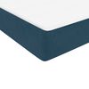 vidaXL Boxspringbett mit Matratze Dunkelblau 80x220 cm Samt