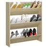 vidaXL Wand-Schuhschrank Sonoma-Eiche 80x18x90 cm Holzwerkstoff