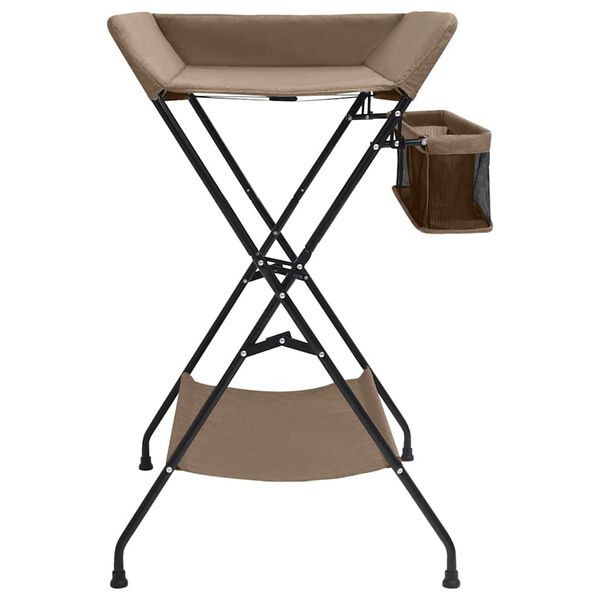 vidaXL Wickeltisch Taupe Eisen