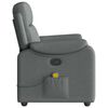 vidaXL Massage-Relaxsessel, Stoff, Dunkelgrau