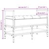 vidaXL Schuhbank R&auml;uchereiche 85,5x42x57,5 cm Holzwerkstoff