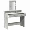 vidaXL Schminktisch mit Speicher Grau 100 x 41 x 140 cm Holzwerkstoff