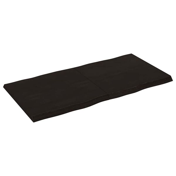 vidaXL Tischplatte 120x60x(2-4) cm Massivholz Behandelt Baumkante