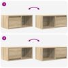vidaXL TV-Schr&auml;nke 2 Stk. Sonoma-Eiche 60x31x25,5 cm Holzwerkstoff