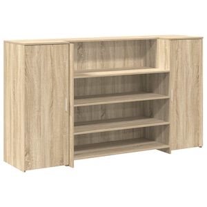 vidaXL Empfangstheke Sonoma-Eiche 180x50x103,5 cm Holzwerkstoff