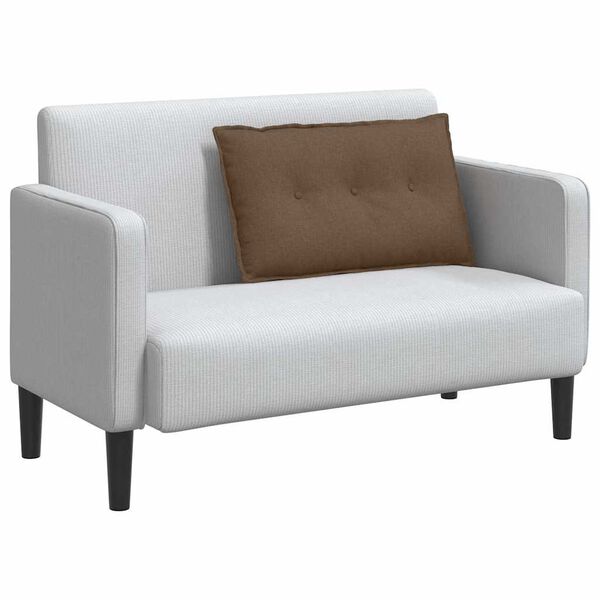 vidaXL R&uuml;ckenkissen Braun 80 x 19 x 50 cm Stoff
