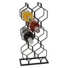 Home&Styling Weinregal f&uuml;r 8 Flaschen Metall Schwarz