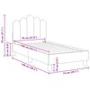 vidaXL Kinderbettgestell mit Kopfteil Hellgrau 70 x 140 cm Stoff