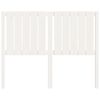 vidaXL Kopfteil Weiß 125,5x4x100 cm Massivholz Kiefer