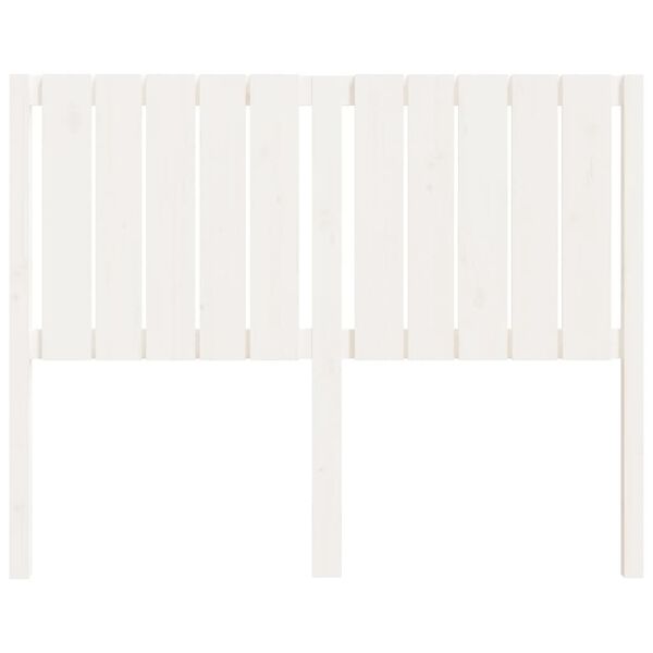 vidaXL Kopfteil Weiß 125,5x4x100 cm Massivholz Kiefer