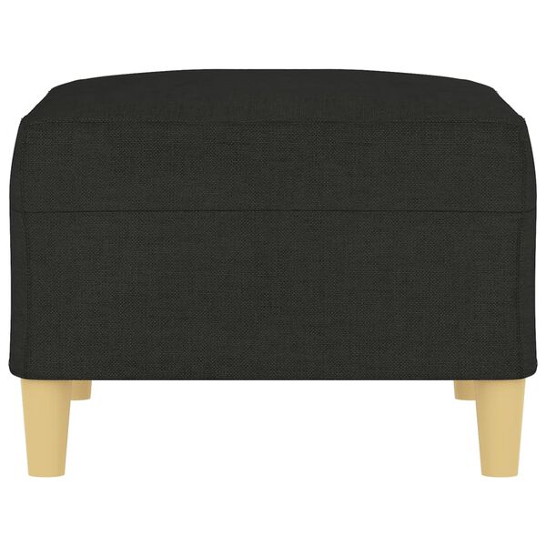 vidaXL Fu&szlig;hocker Schwarz 70x55x41 cm Stoff