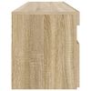 vidaXL TV-Schrank mit LED-Leuchten Sonoma-Eiche 90x35x40 cm