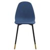 vidaXL Esszimmerst&uuml;hle 4 Stk. Blau Stoff