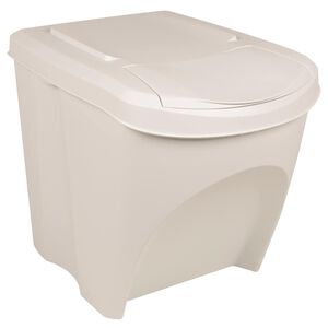 vidaXL Stapelbare M&uuml;lleimer 3 Stk. Wei&szlig; 75 L Polypropylen