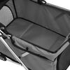 vidaXL Hundewagen Faltbar Grau 76x50x100 cm Oxford-Gewebe