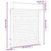 vidaXL Rollladen Aluminium 70x100 cm Wei&szlig;