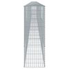 vidaXL Gabione mit Deckel 1200x50x150 cm Verzinktes Eisen