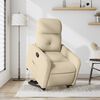 vidaXL Relaxsessel mit Aufstehhilfe Creme Stoff