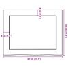 vidaXL Waschtischplatte Hellbraun 40x30x(2-6) cm Massivholz Behandelt