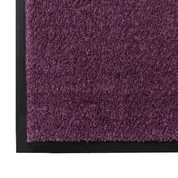 vidaXL Fußmatte Bordeaux 80 x 60 x 1,2 cm Teddystoff