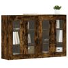 vidaXL Wandschr&auml;nke 2 Stk. R&auml;uchereiche Holzwerkstoff