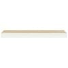 vidaXL Schweberegale 4 Stk. Eichen-Optik und Wei&szlig; 120x23,5x3,8 cm MDF